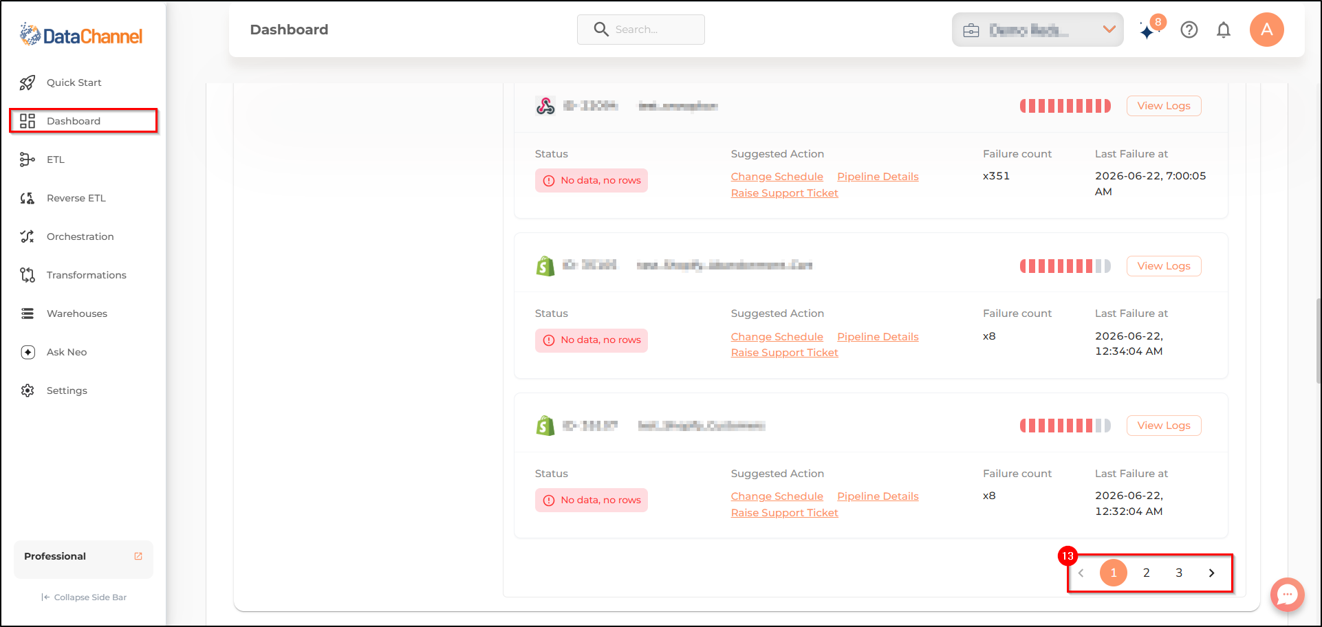 dashboard page 3
