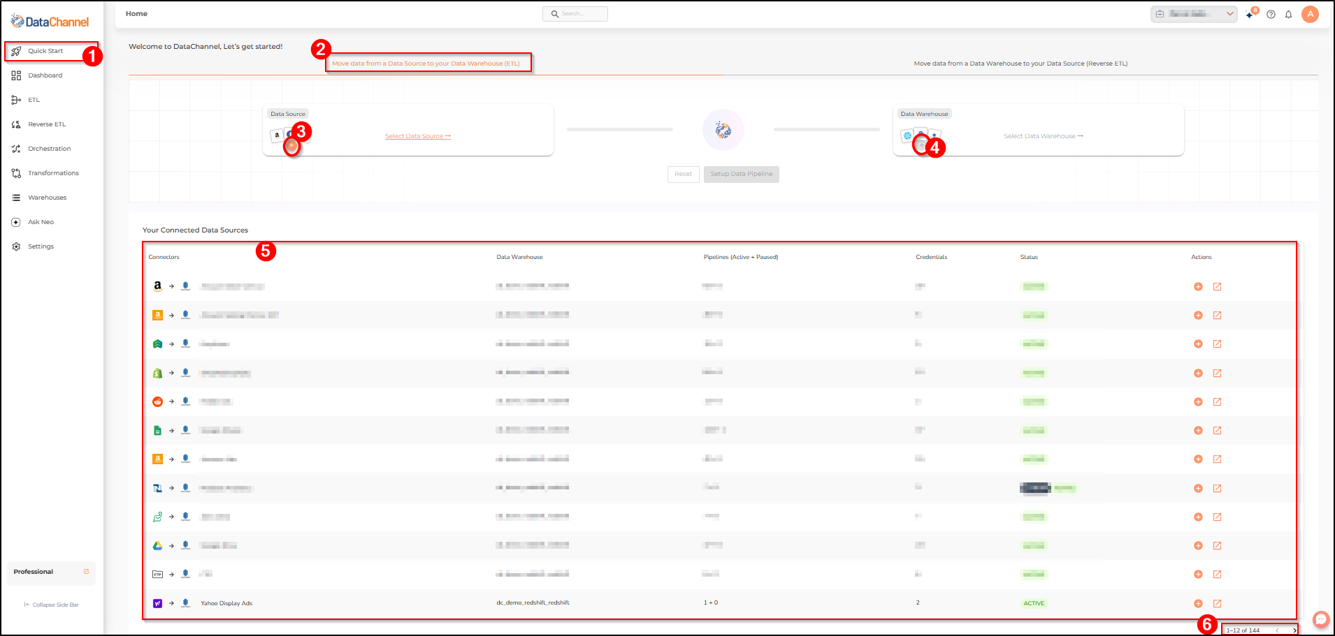 home page