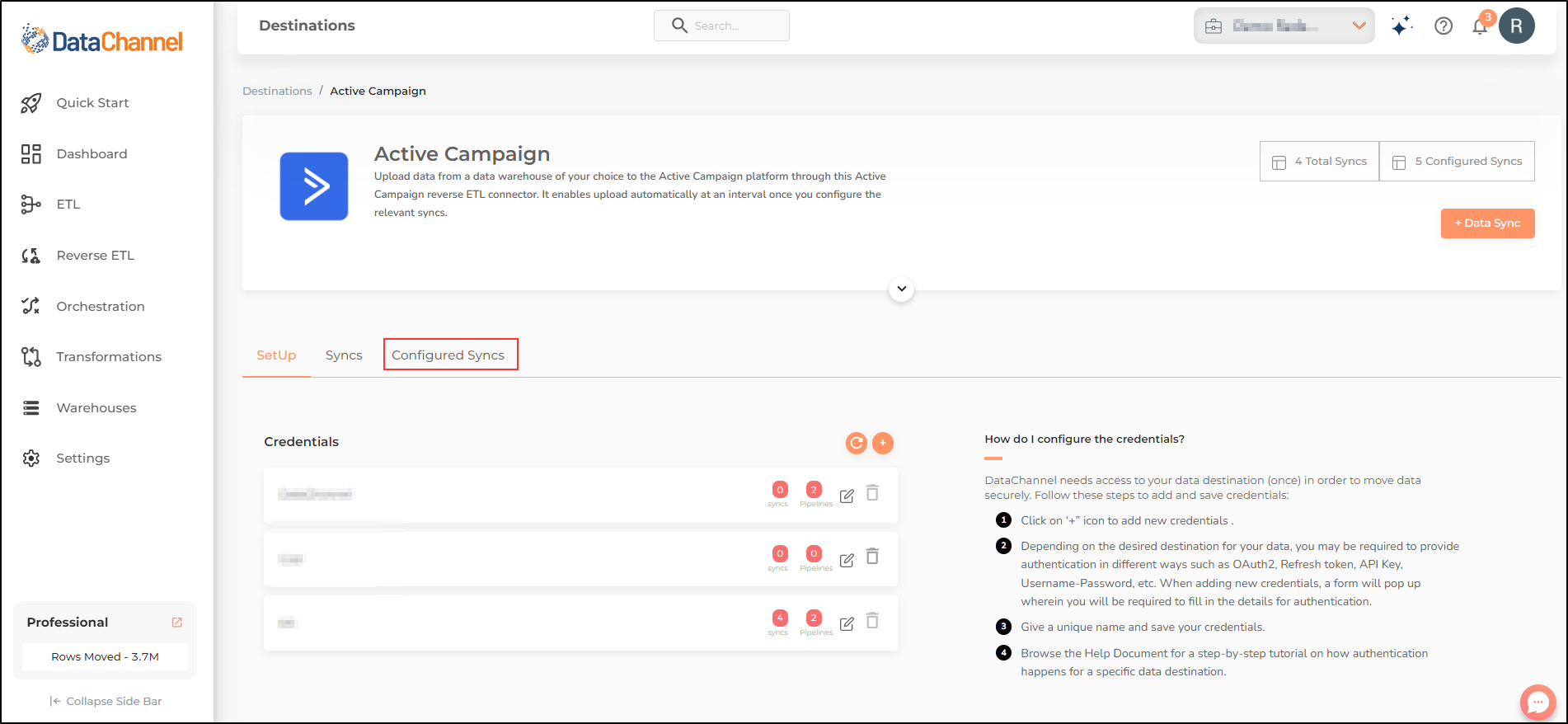 reverse etl sync configured sync