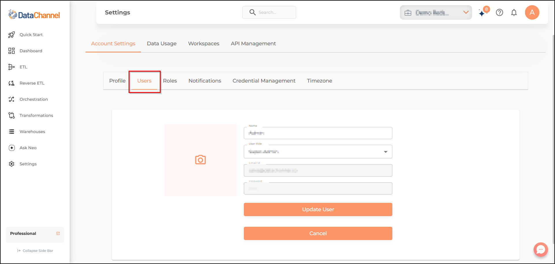 settings page users tab2