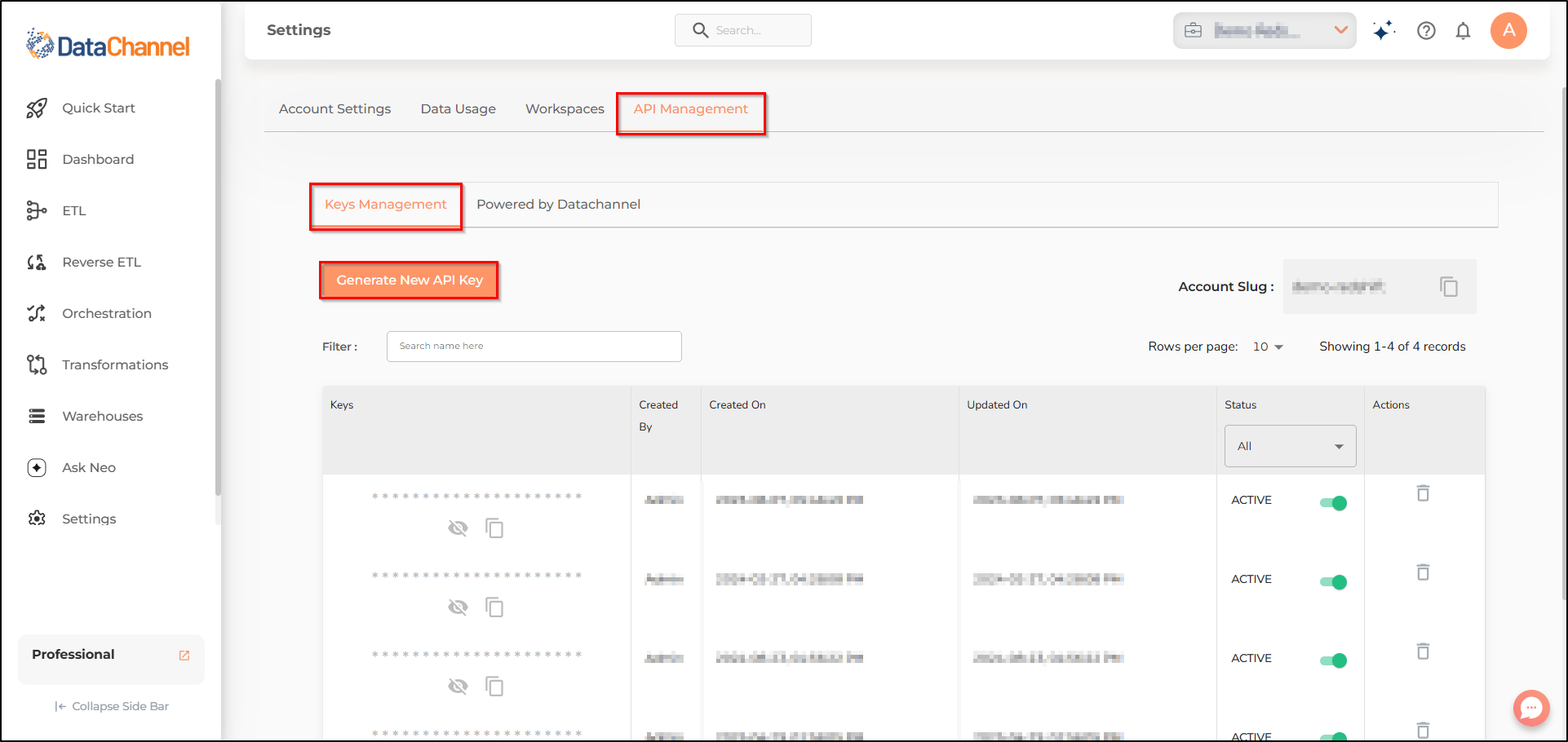 api key generate