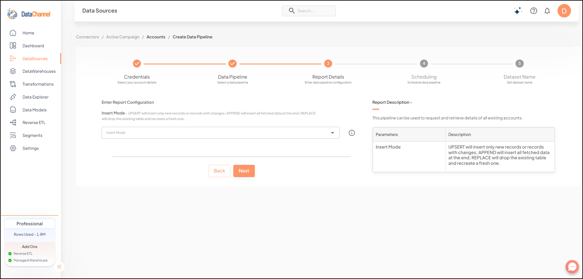 active campaign accounts config