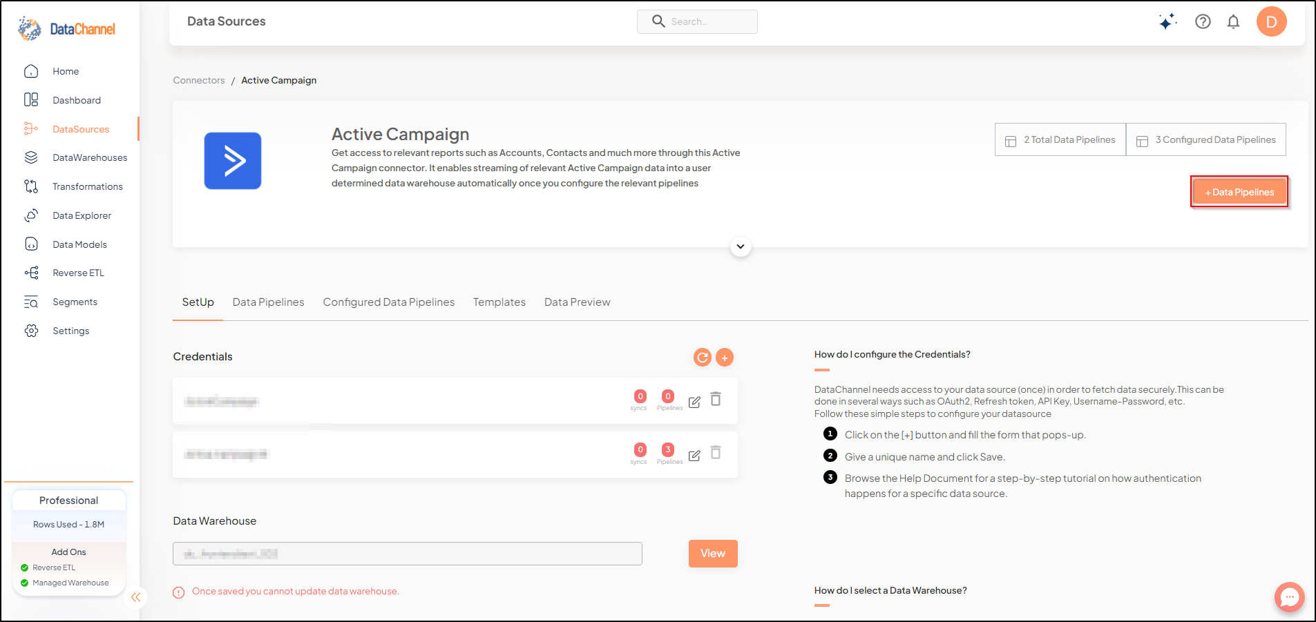 active campaign data source detail