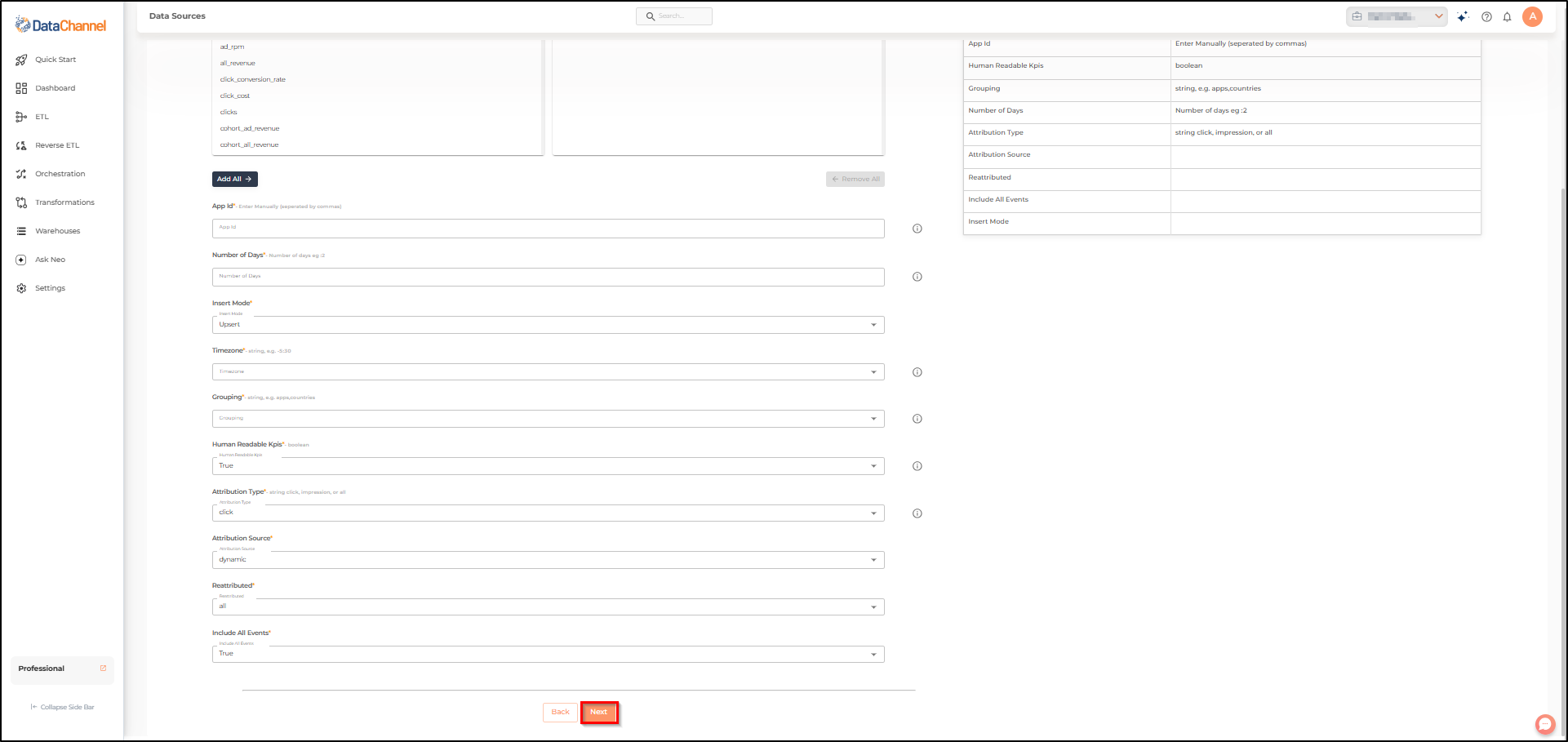 adjust app and event config two