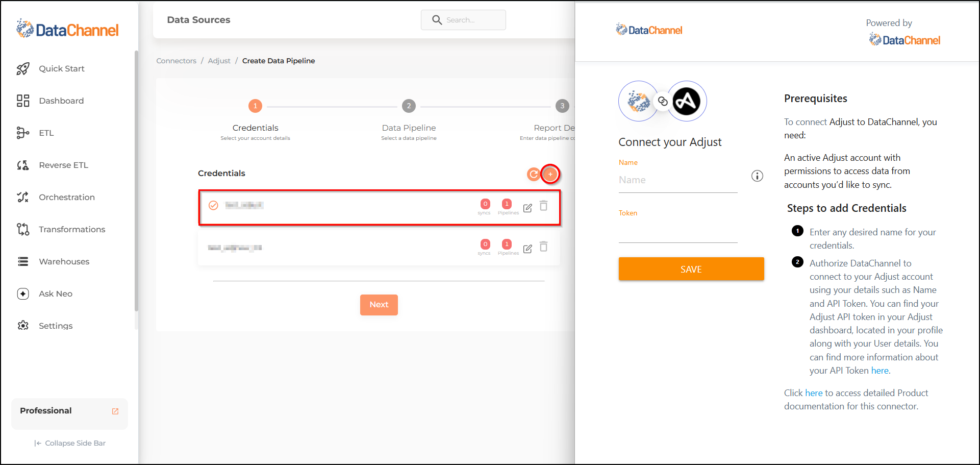 adjust new creds