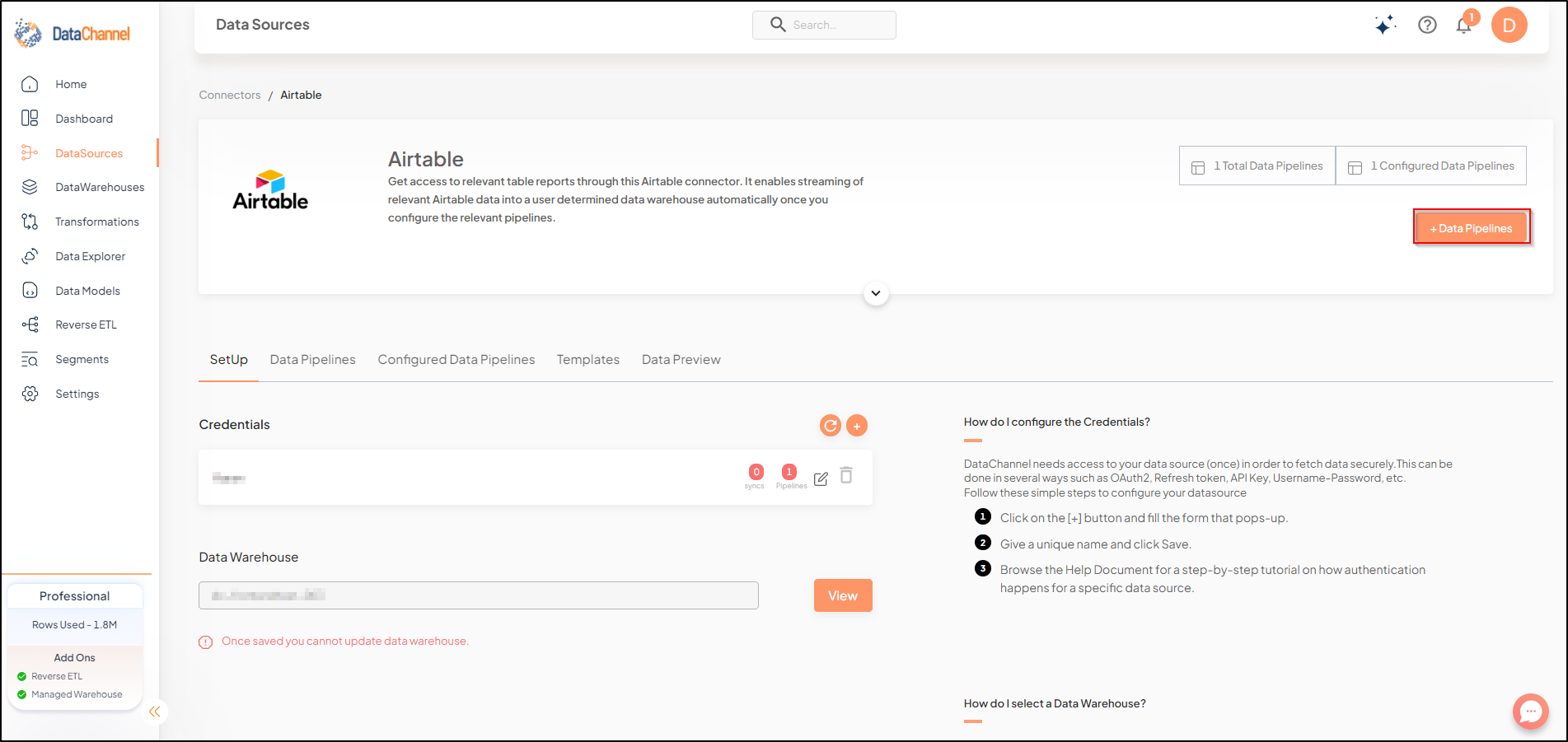 airtable data source detail