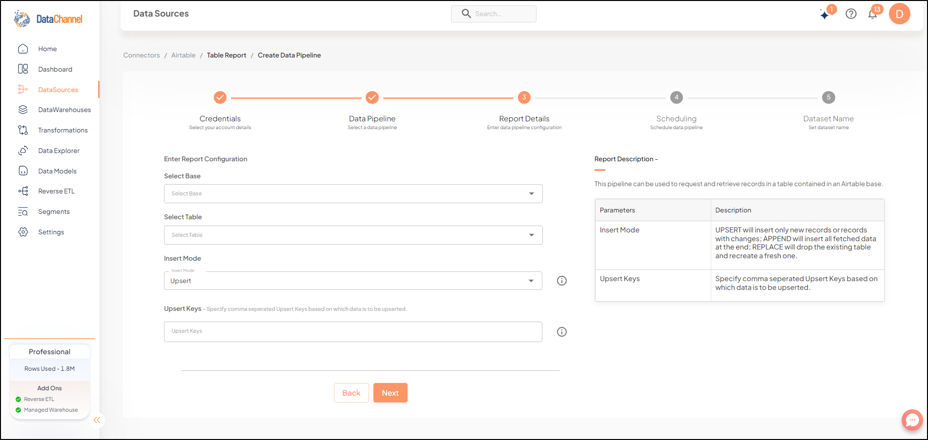 airtable table report config