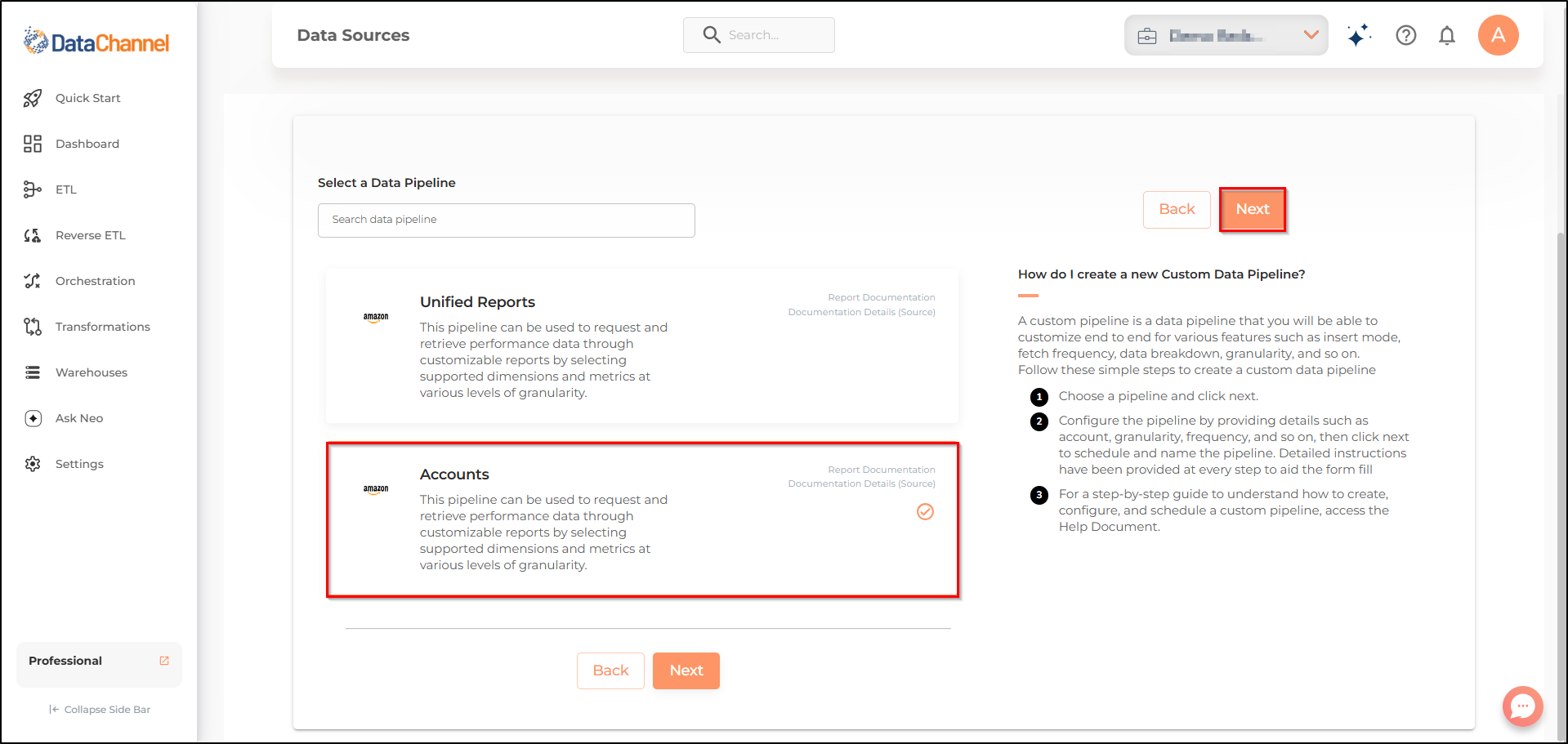 amazon ads unified reporting accounts