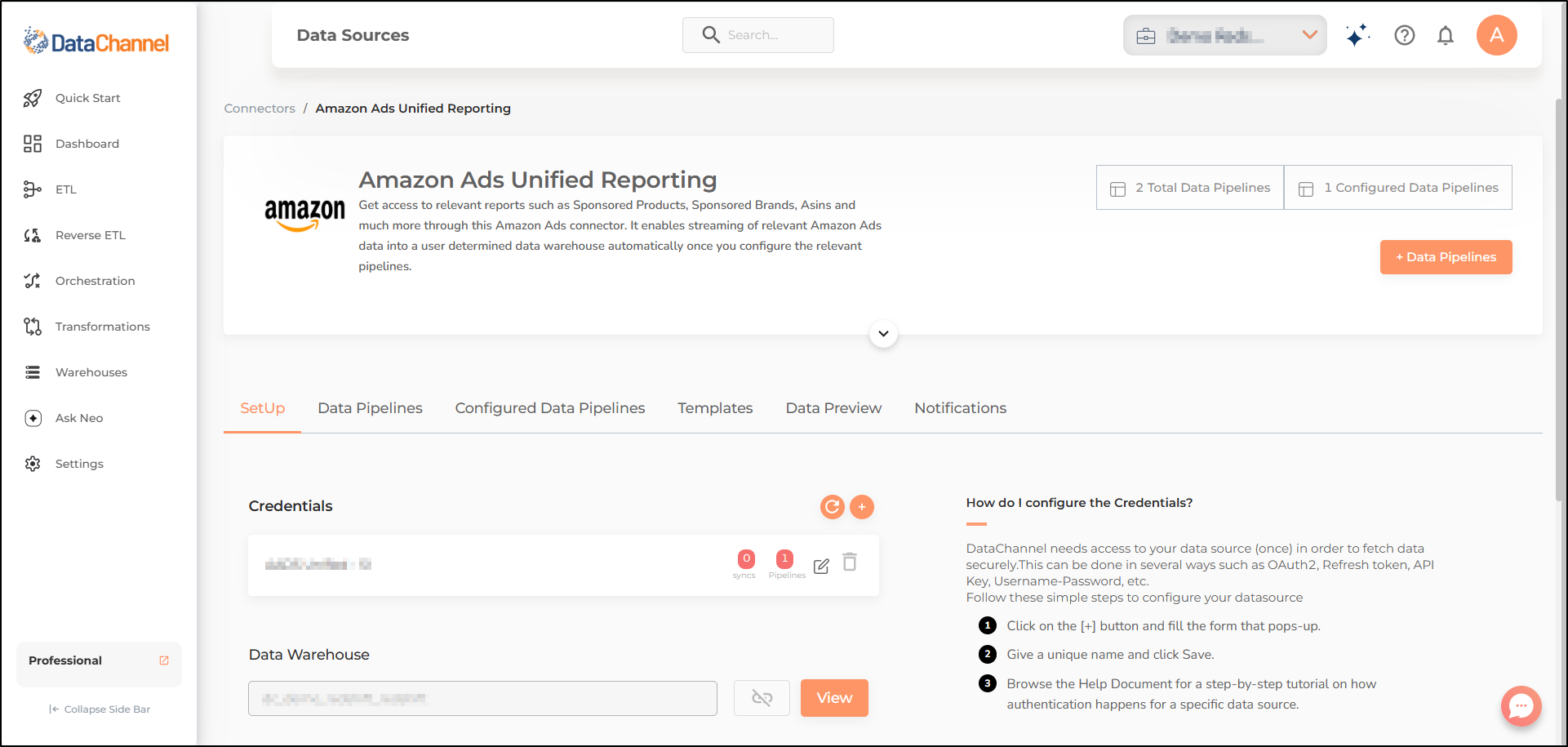 amazon ads unified reporting screen