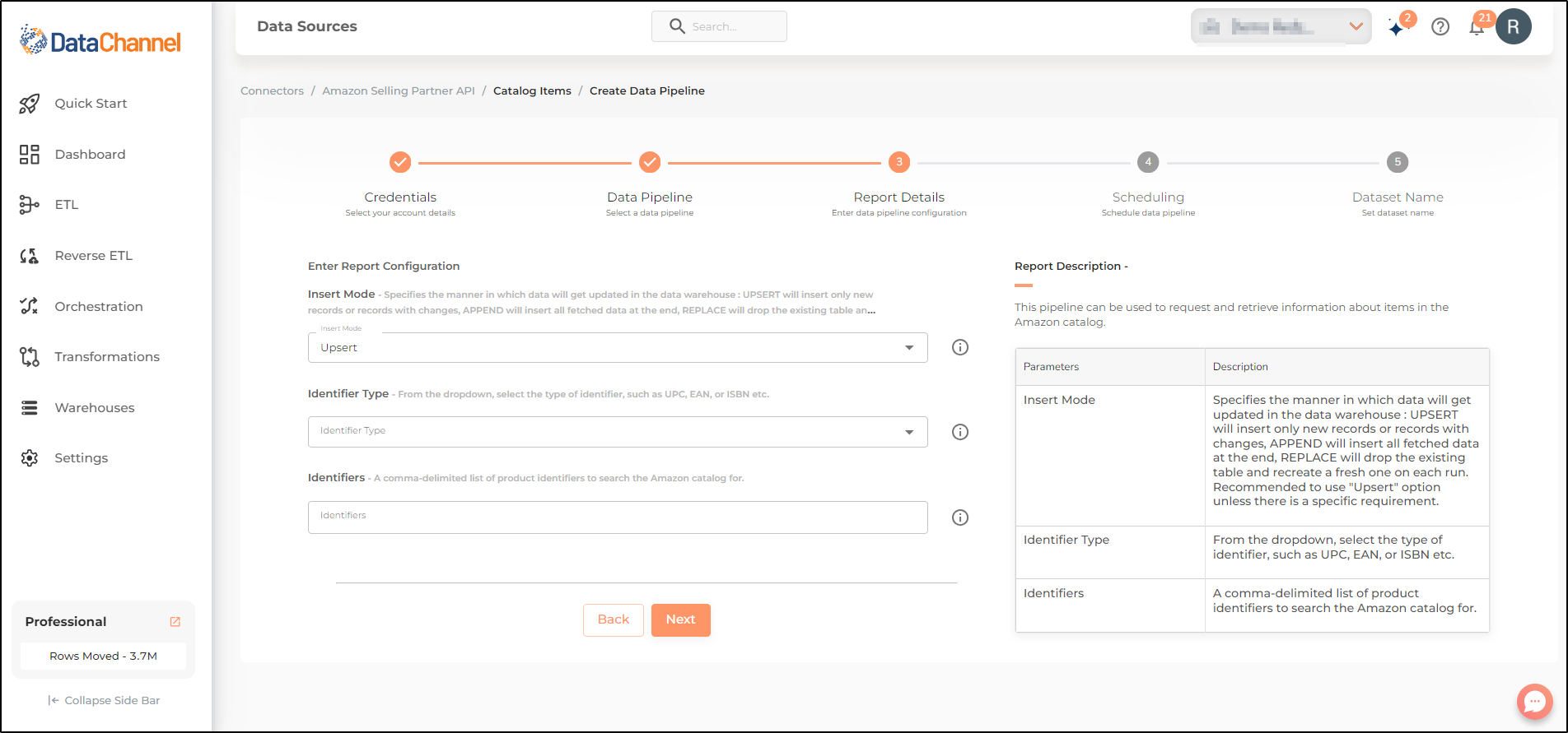 amazon sp api catalog items config
