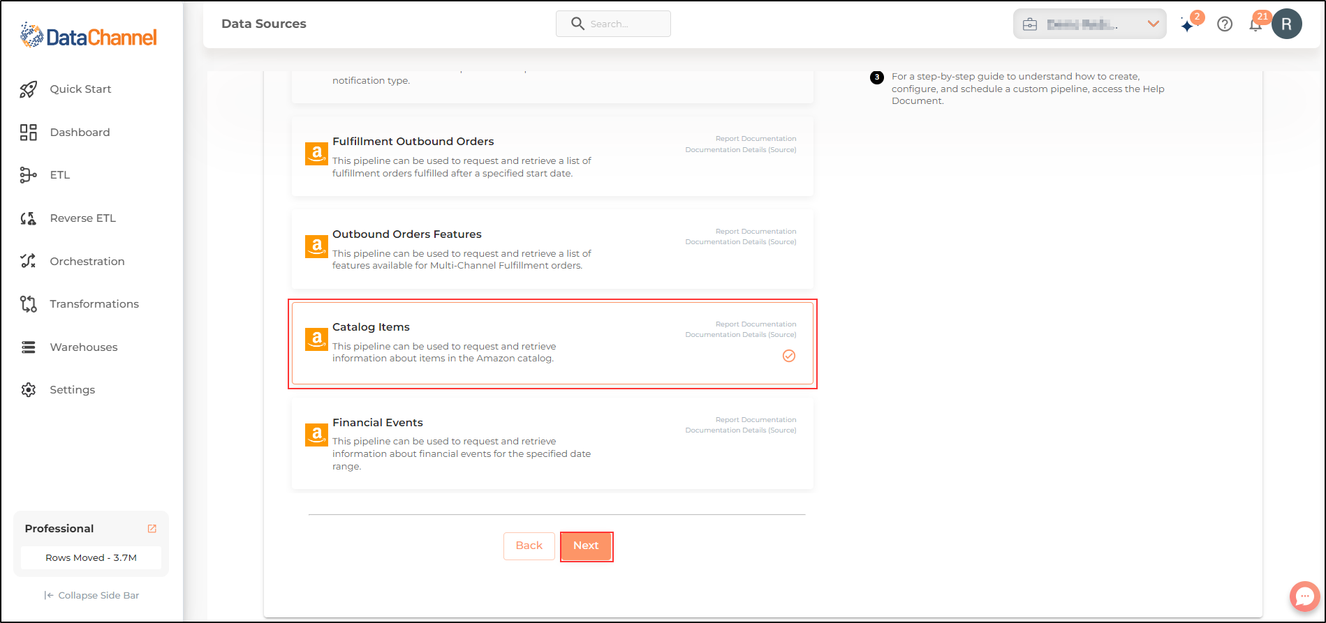 amazon sp api catalog items list