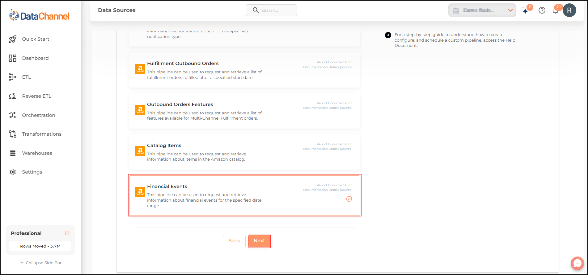 amazon sp api financial events list