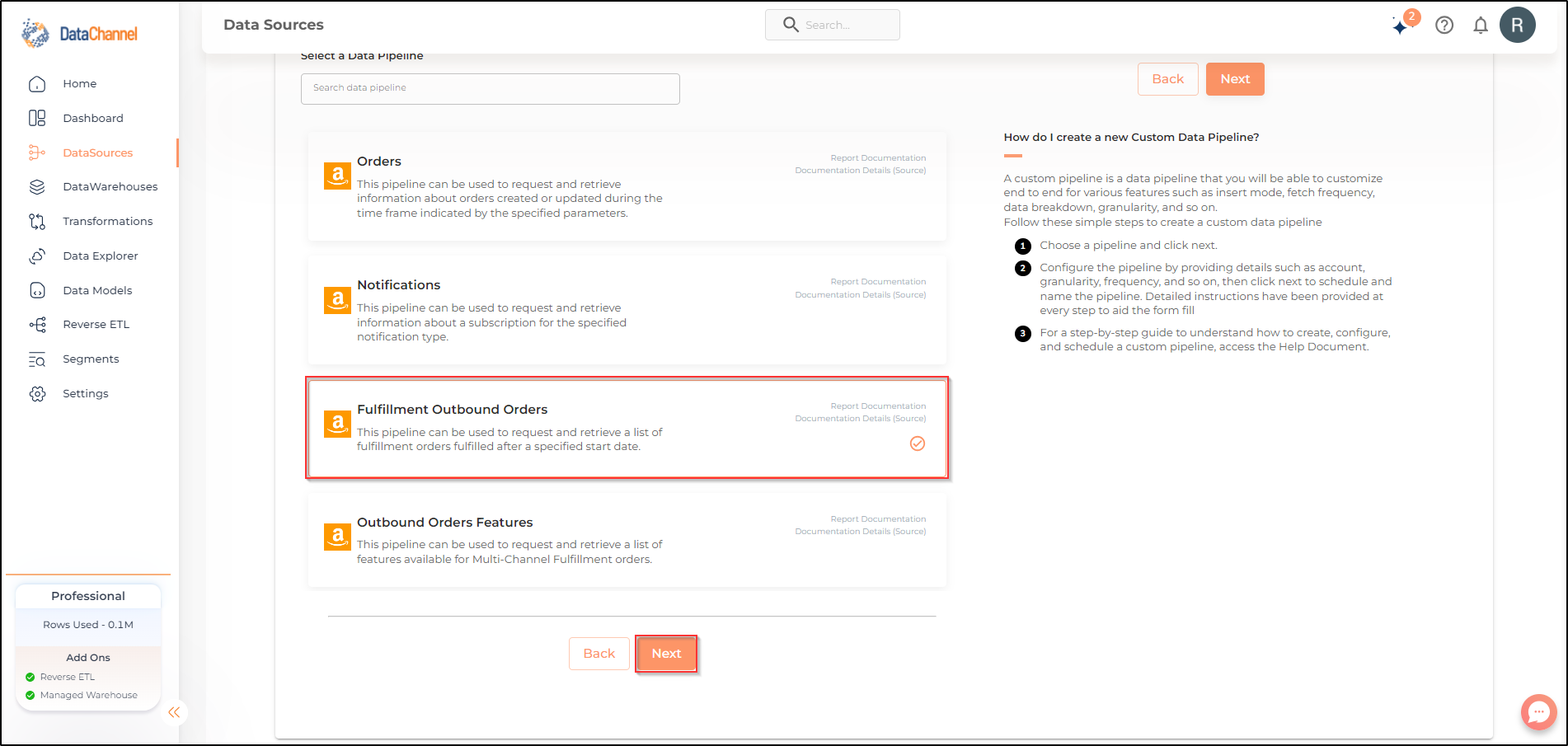amazon sp api fulfillment outbound orders list