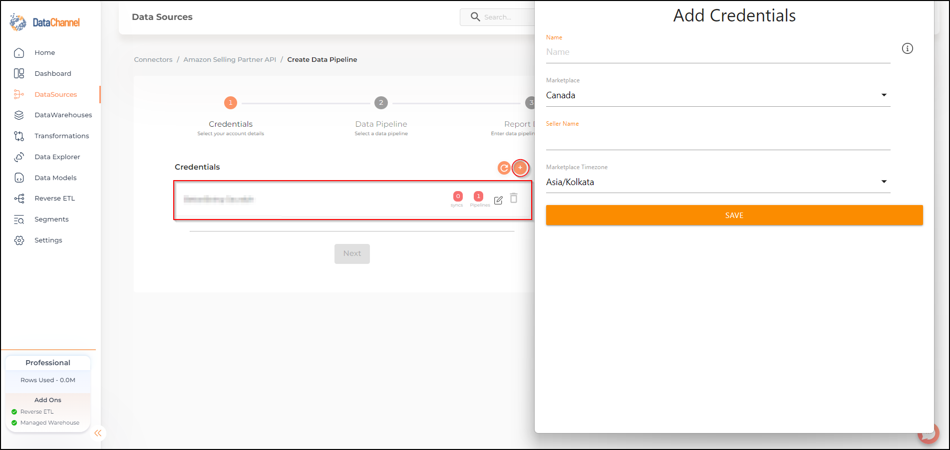 amazon sp api new creds