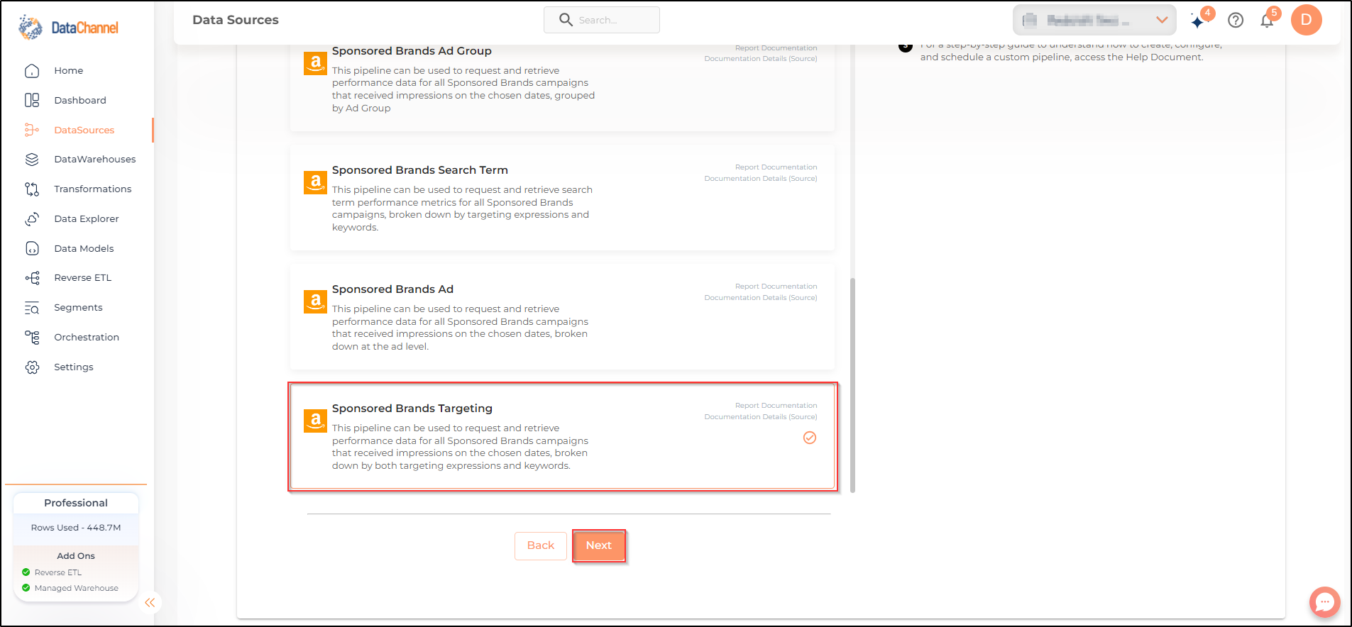 amazonads sponsored brands targeting list