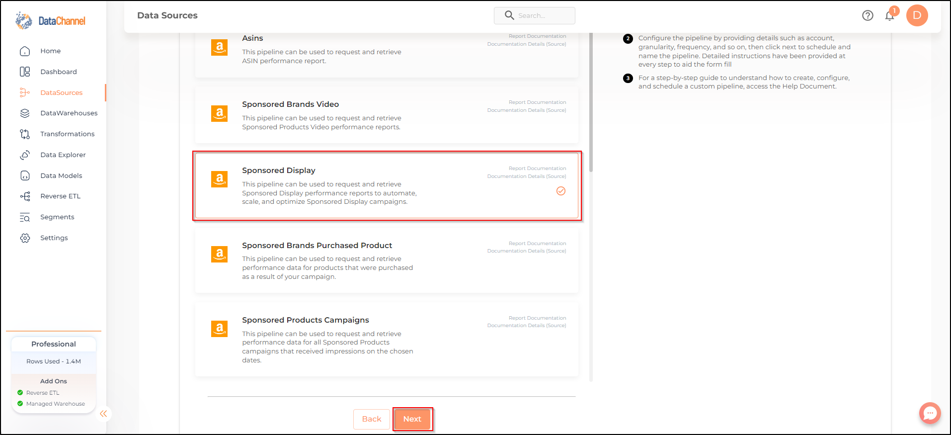 amazonads sponsored display list