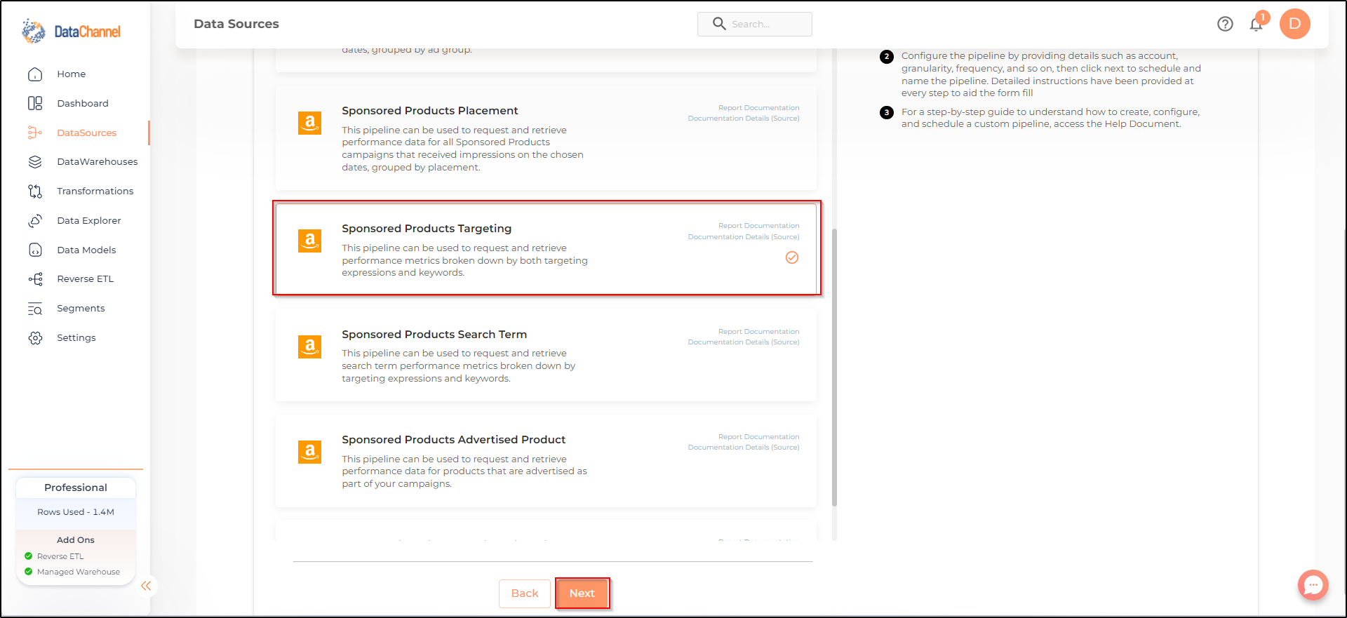 amazonads sponsored products targeting list