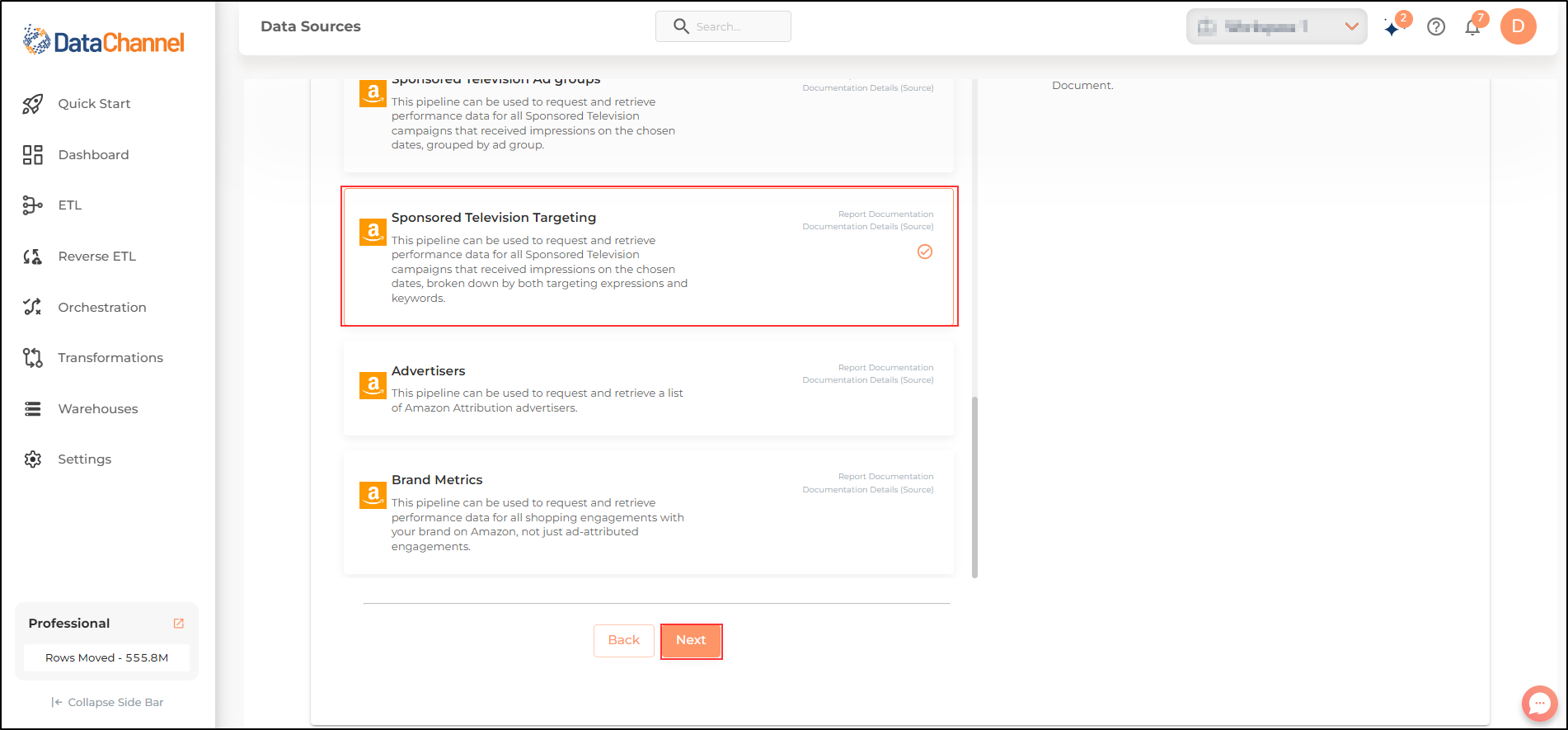 amazonads sponsored television targeting list