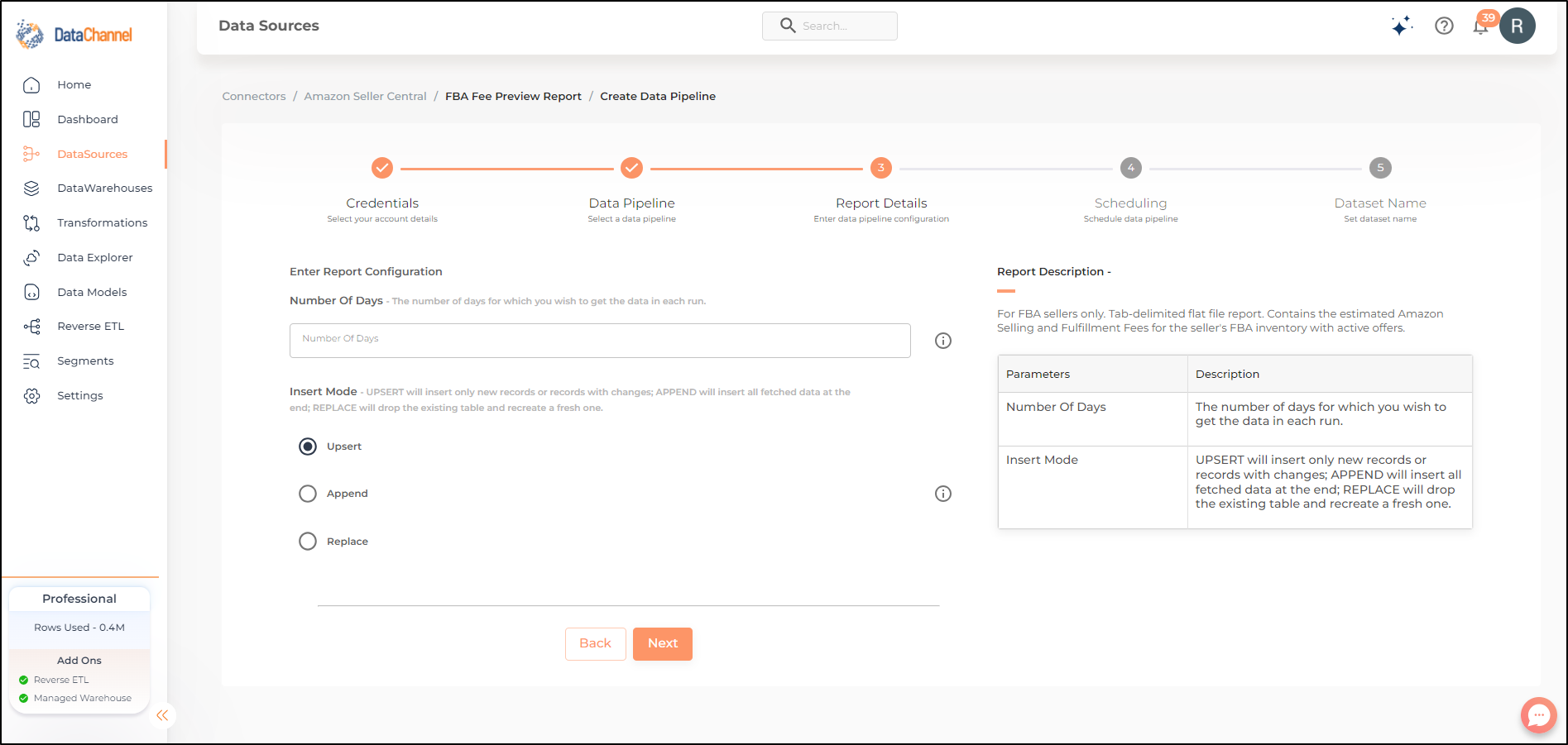 amazonsellercentral fba fee preview report config