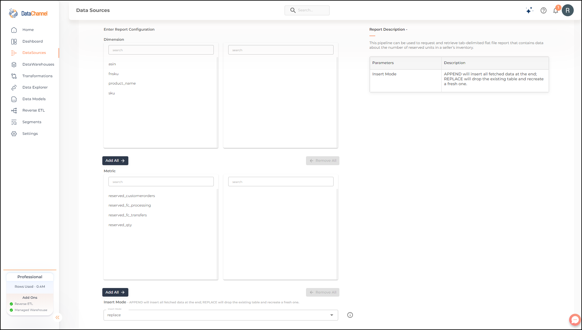 amazonsellercentral fba reserved inventory report config