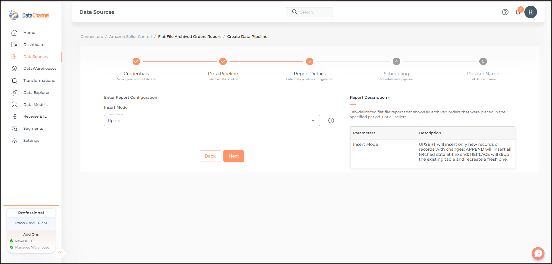 amazonsellercentral flat file archived orders report config