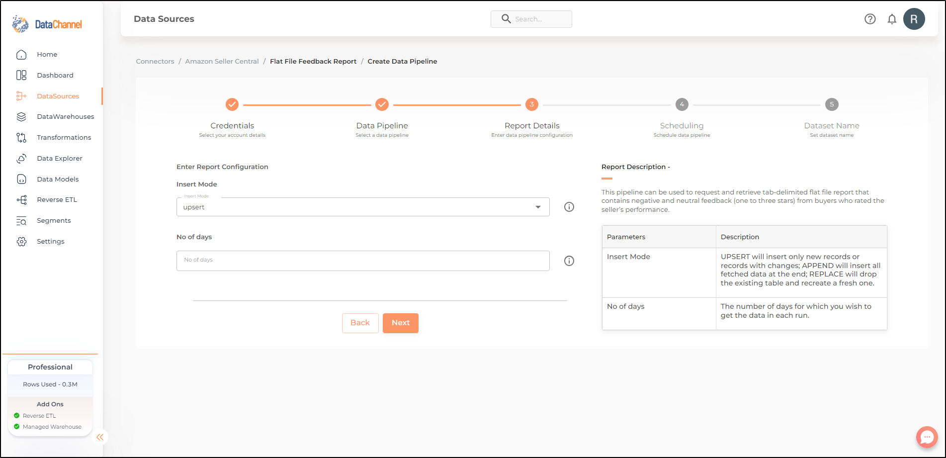 amazonsellercentral flat file feedback report config