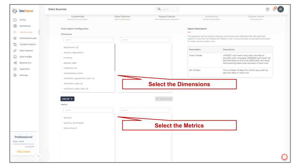 amazonsellercentral flat file v2 settlement report config one