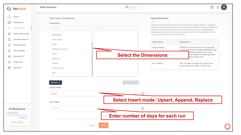 amazonsellercentral inventory ledger report detailed view config