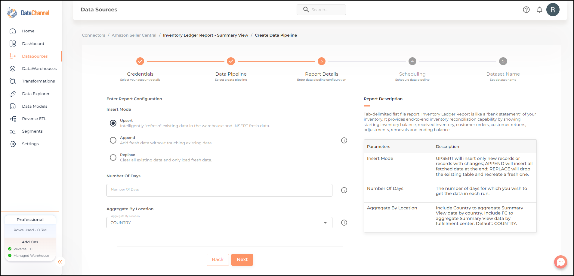 amazonsellercentral inventory ledger report summary view config