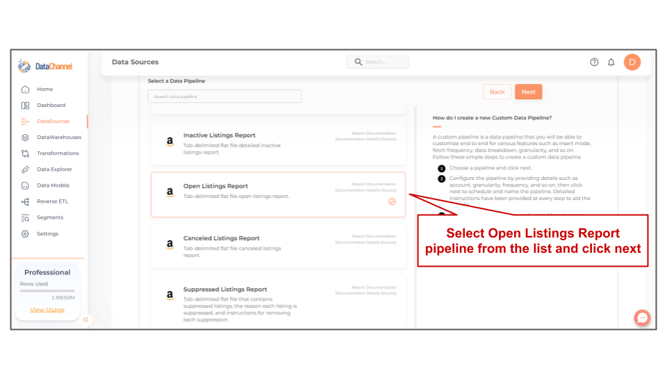 amazonsellercentral open listings report list