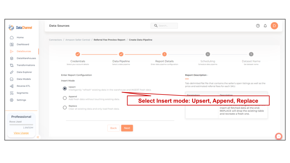 amazonsellercentral referral fee preview report config