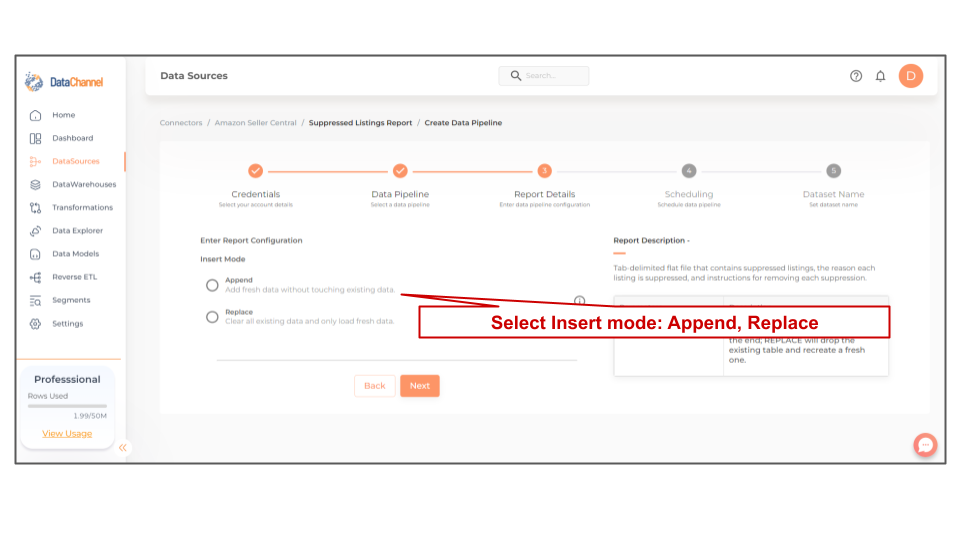 amazonsellercentral supressed listings report config