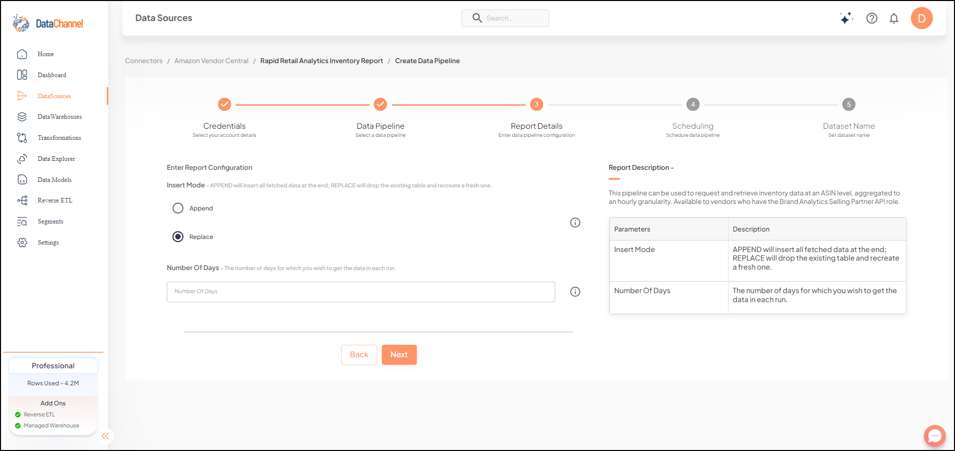 amazonvendorcentral rapid retail analytics inventory report config