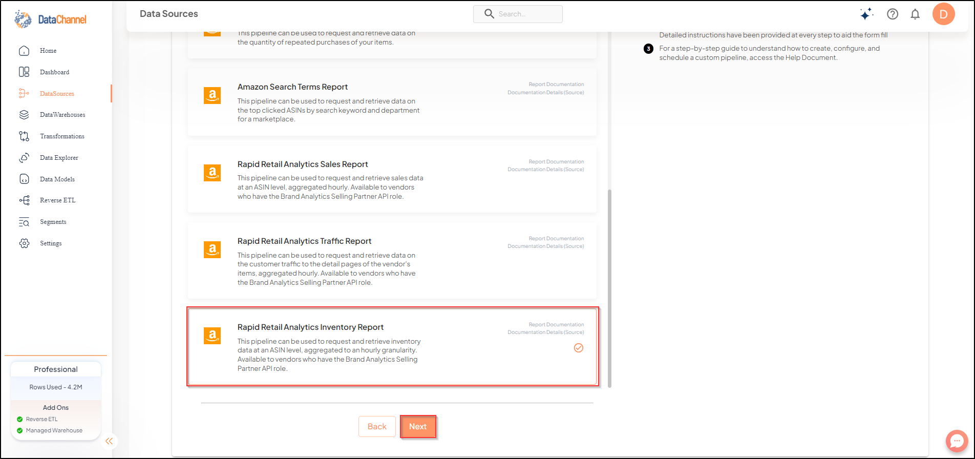 amazonvendorcentral rapid retail analytics inventory report list