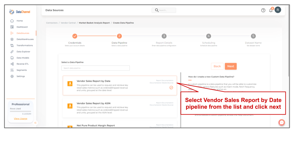 amazonvendorcentral vendor sales report by date list
