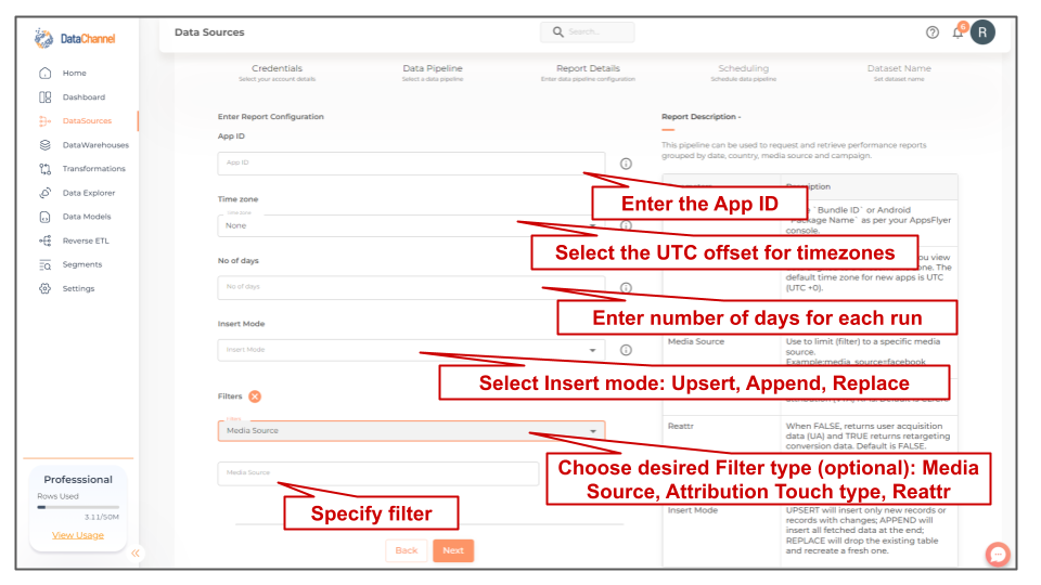 appsflyer geo daily config