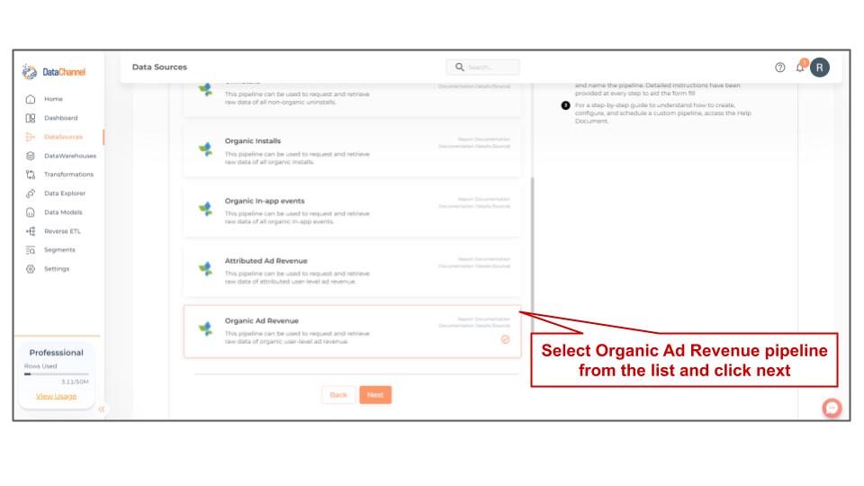 appsflyer organic ad revenue list