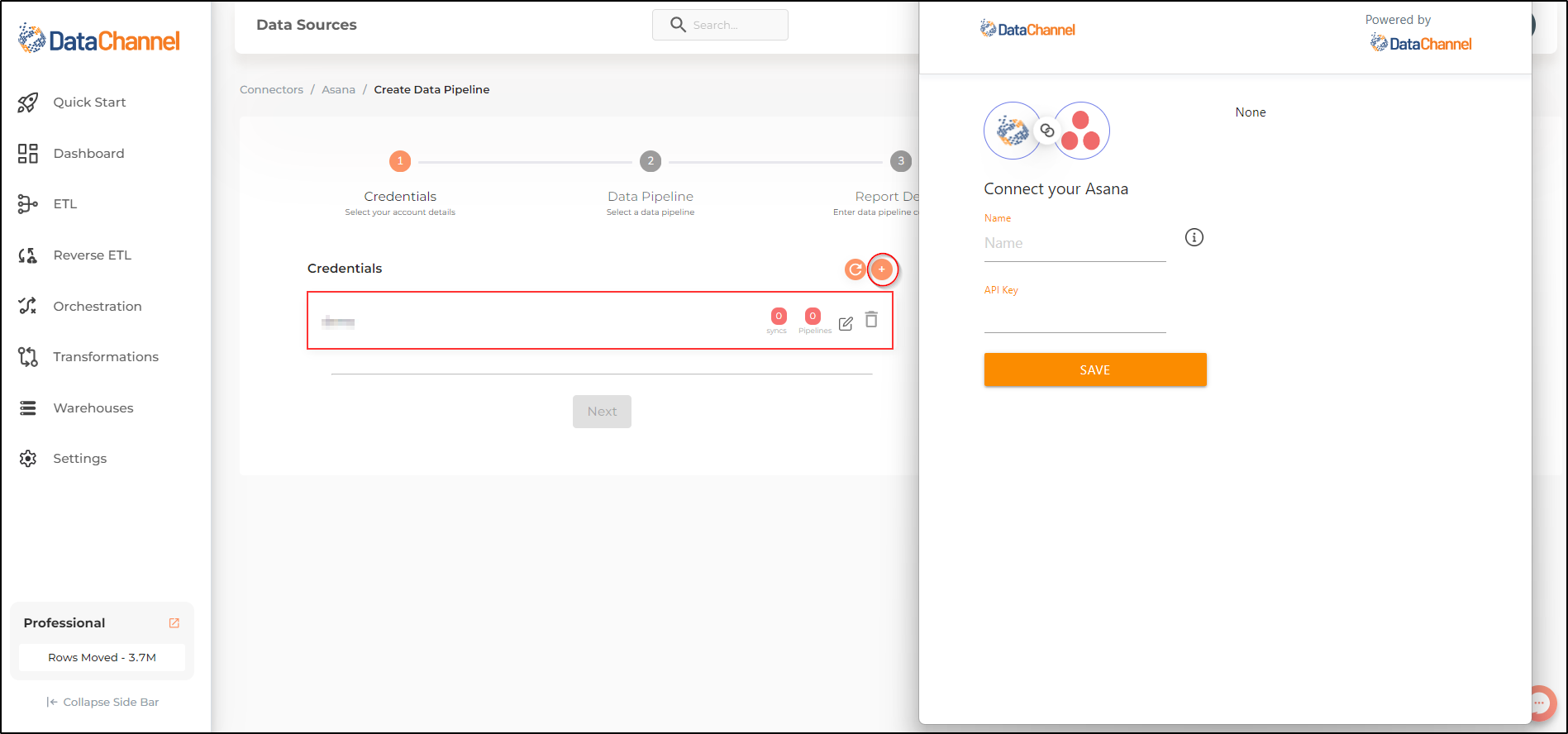 asana new creds