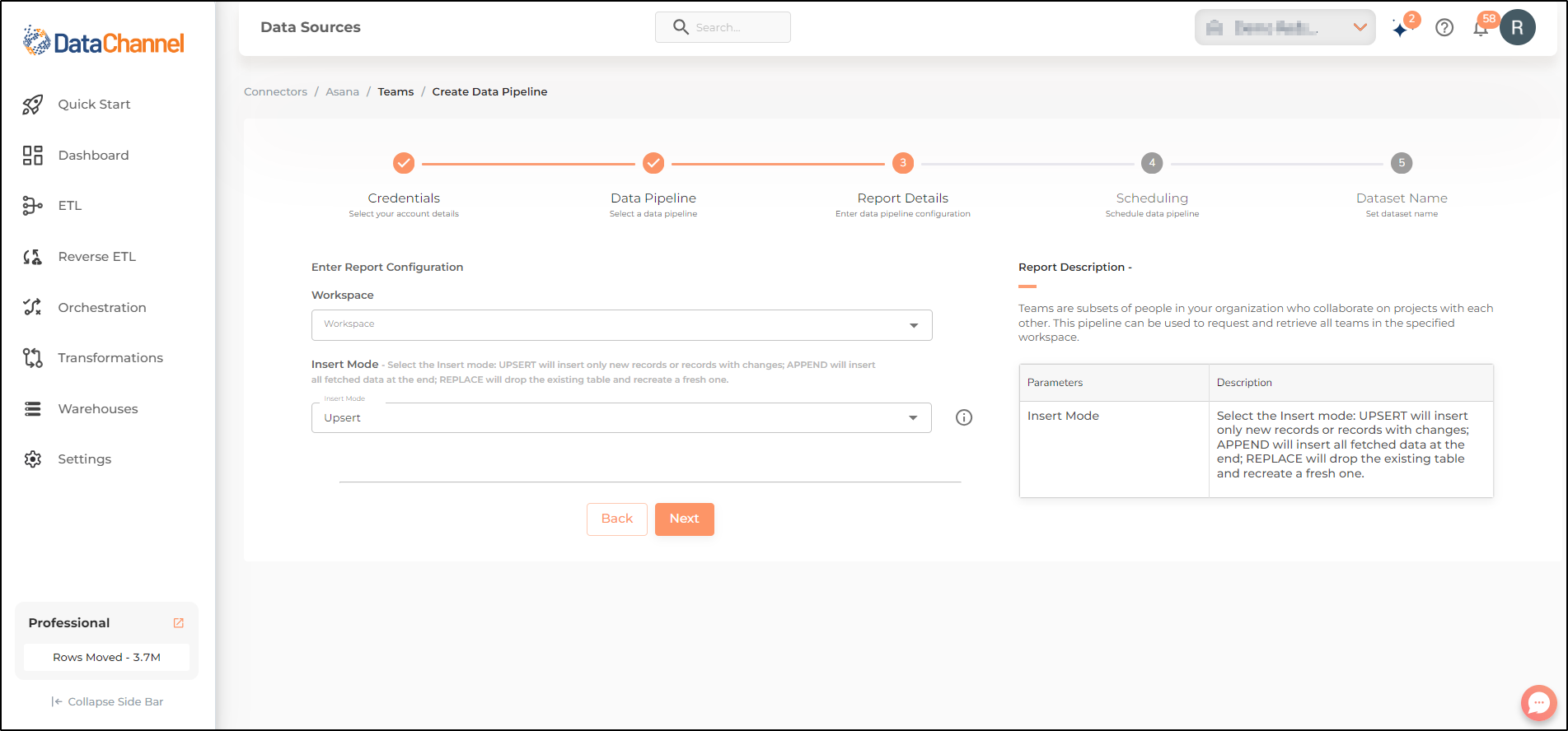 asana teams config