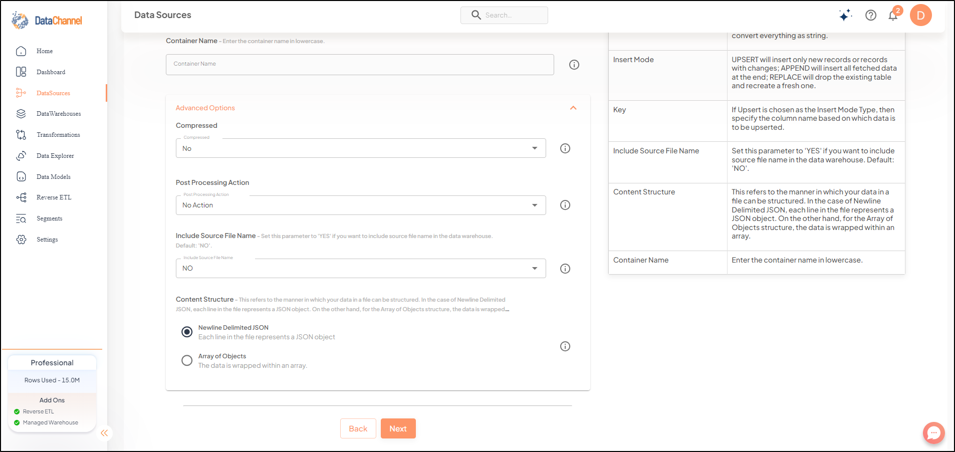 azure blob storage json config 2