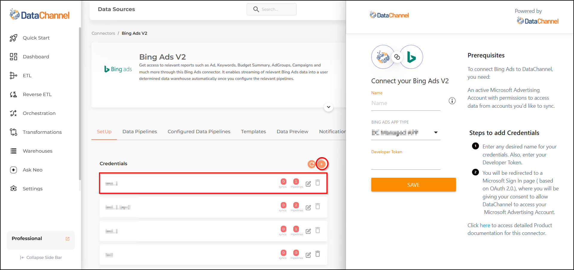 bing ads new creds