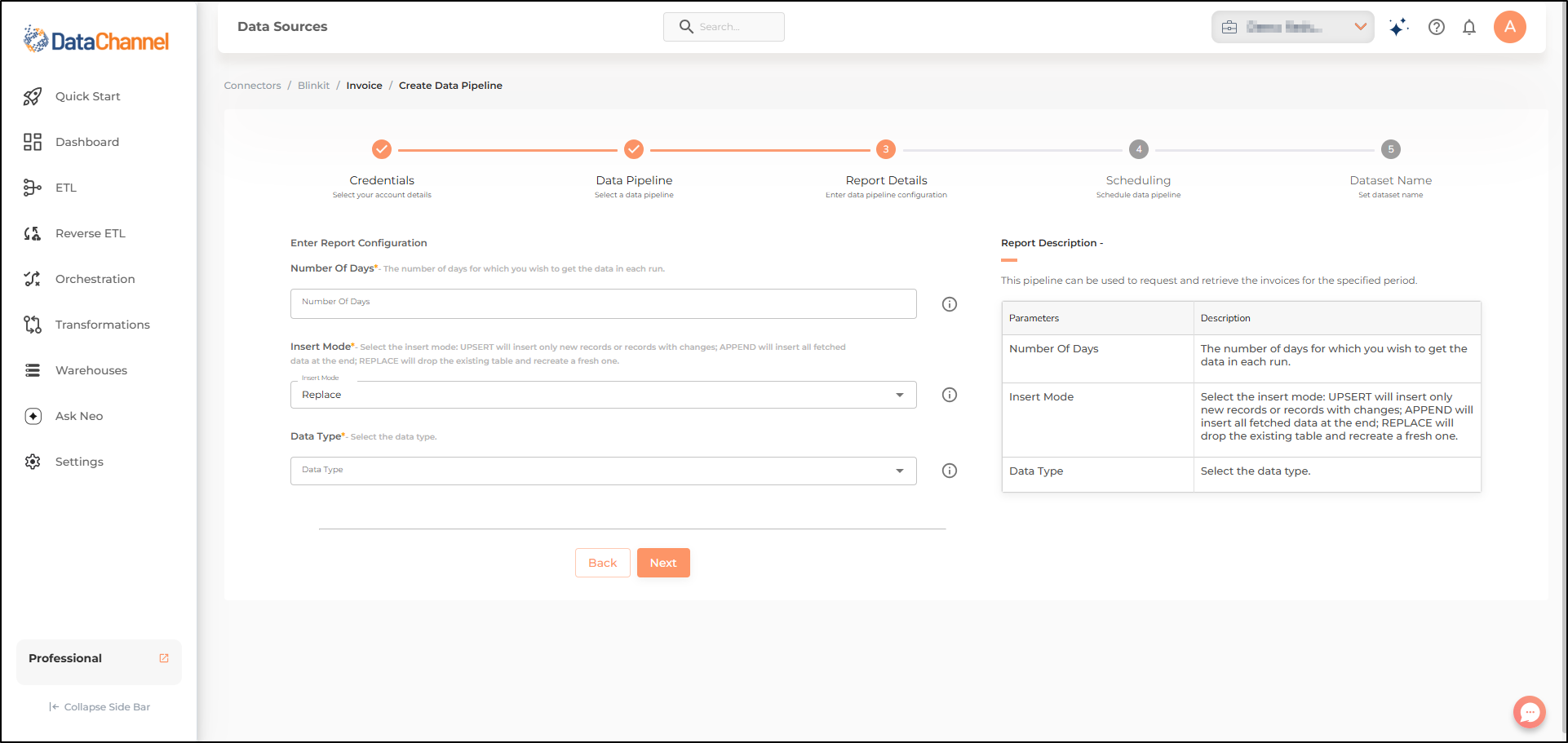 blinkit invoice config
