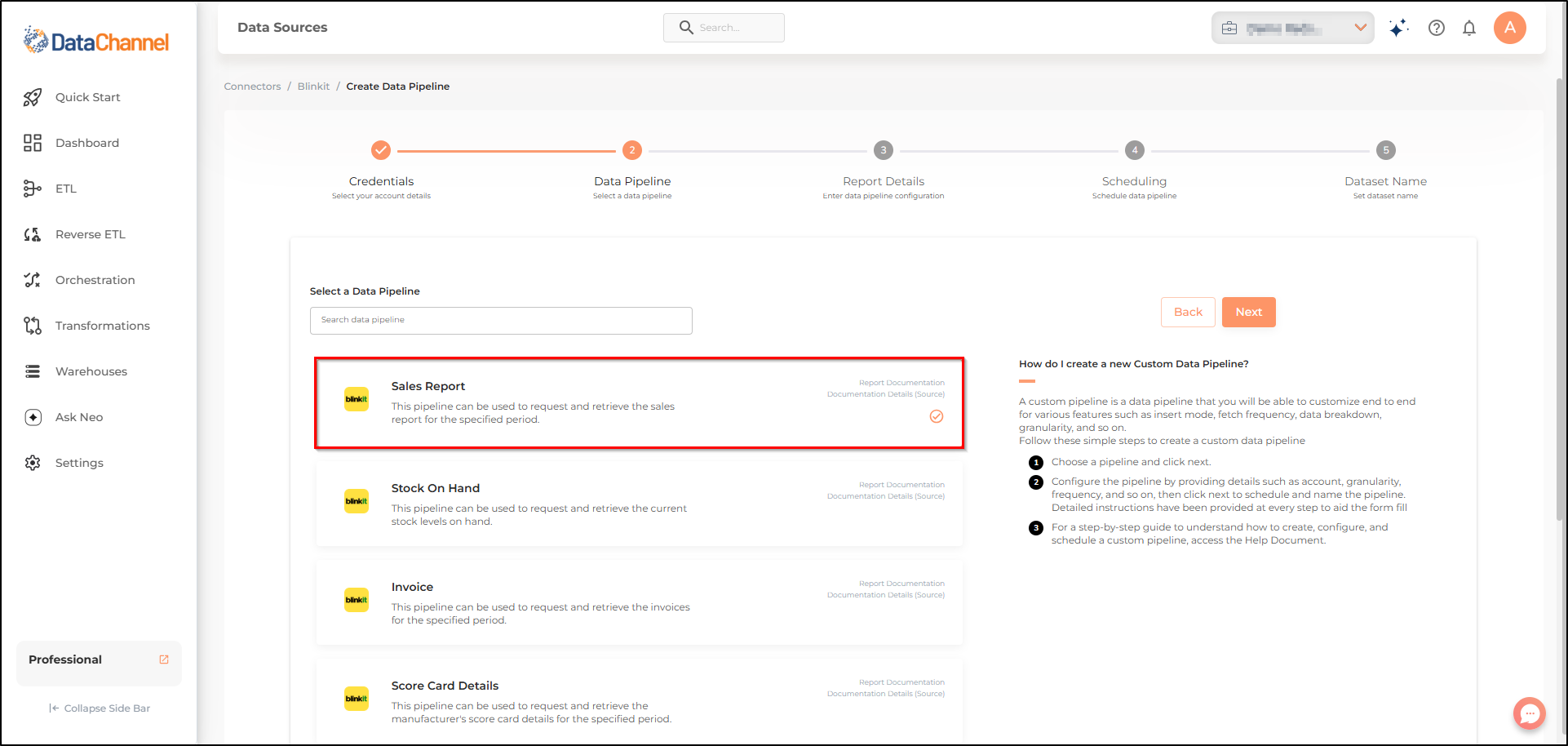 blinkit sales report list
