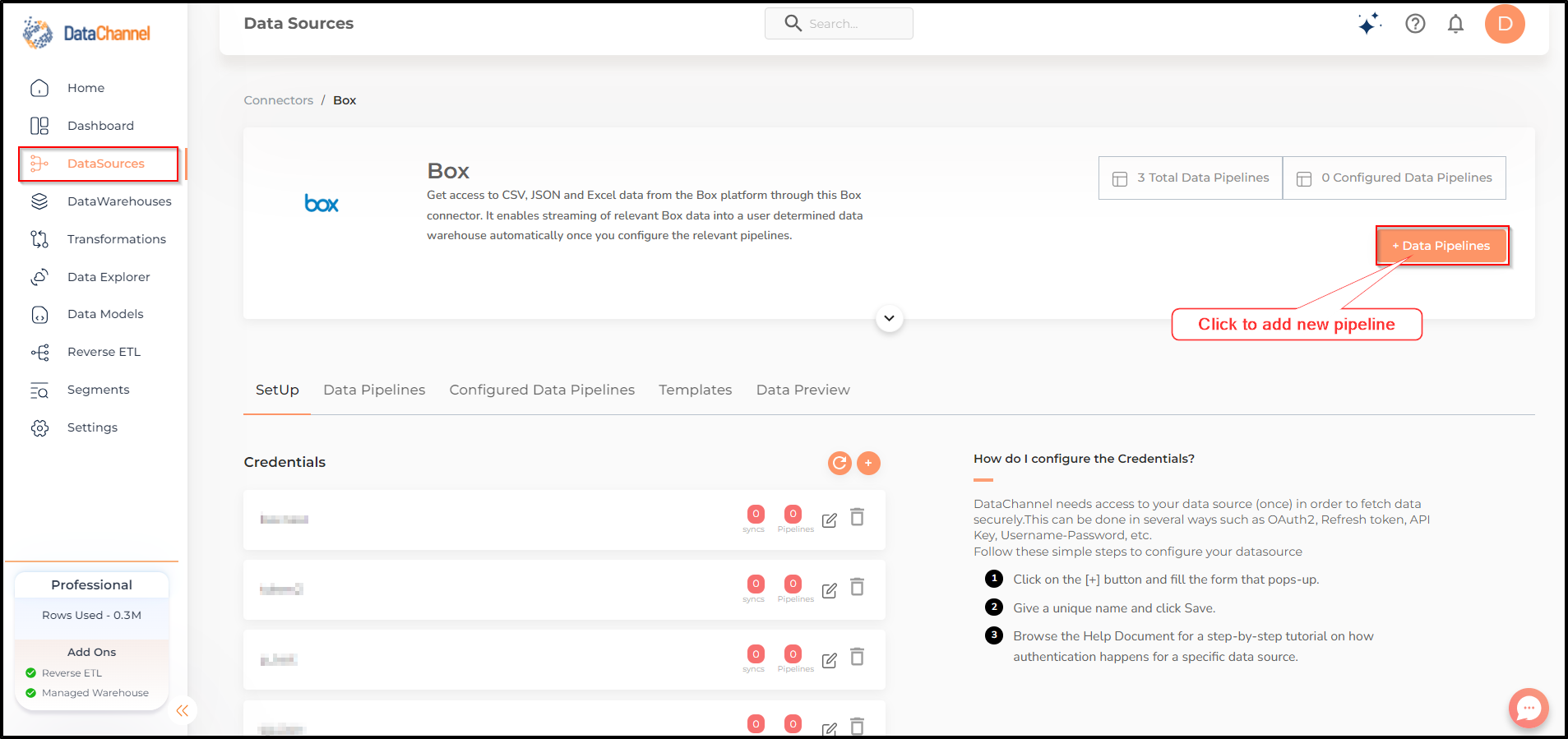 box data source detail