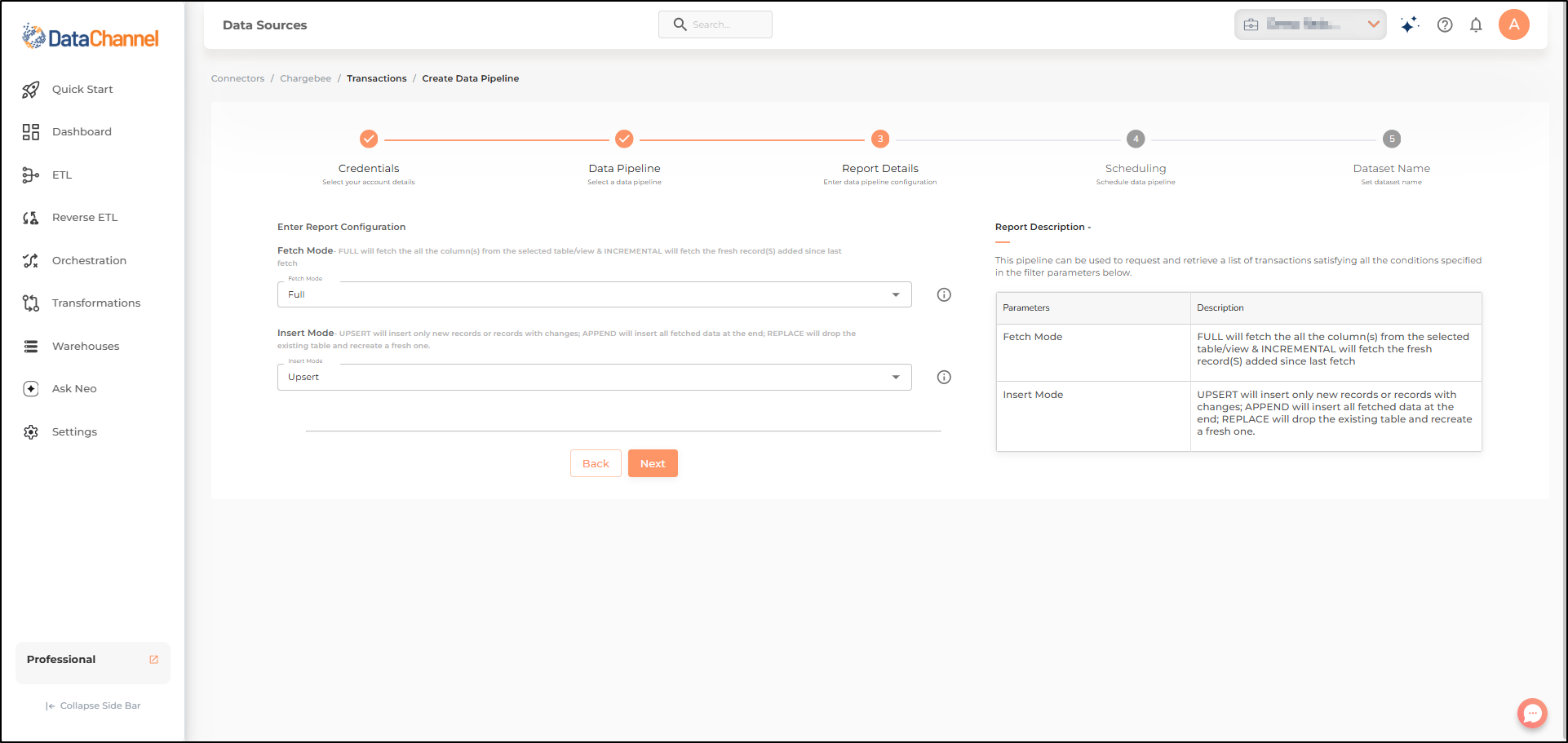 chargebee transactions config