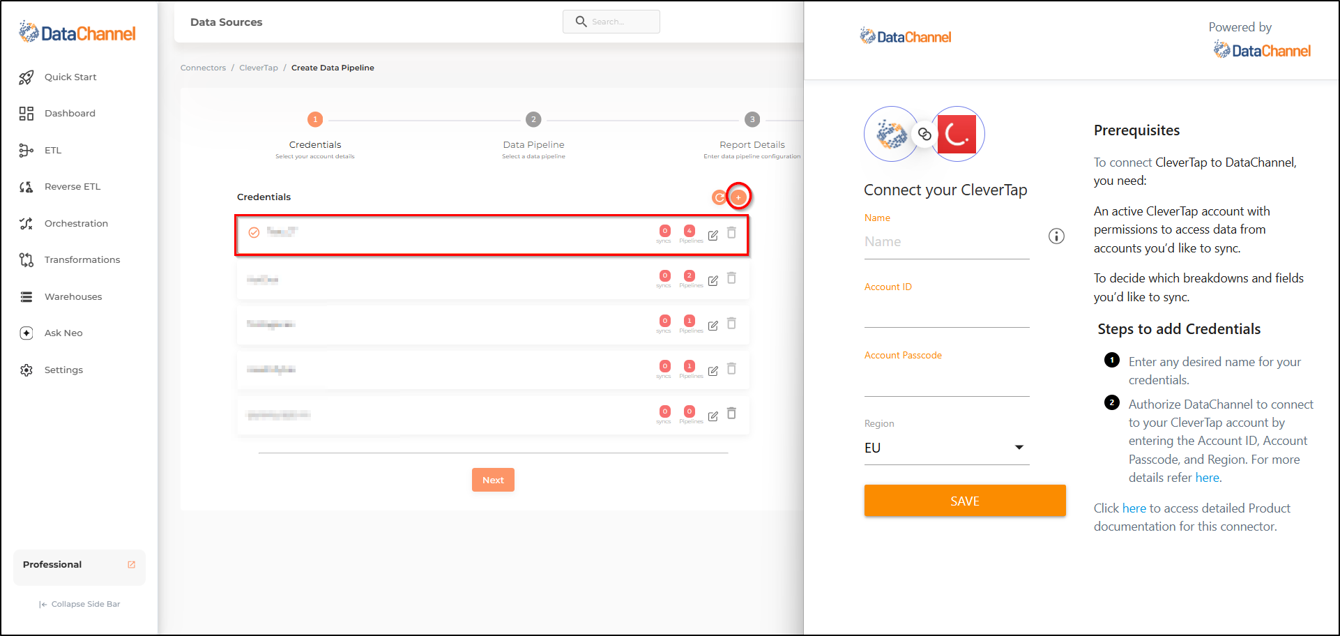 clevertap new creds