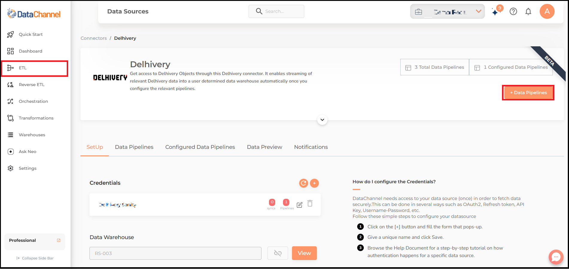 delhivery data source detail