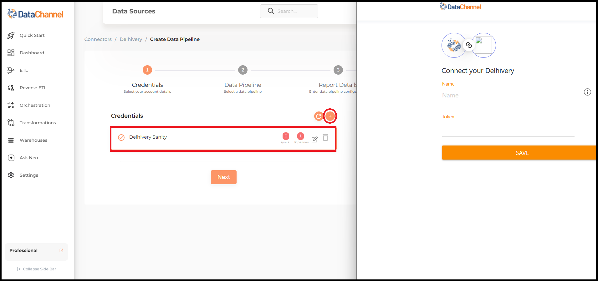 delhivery new creds