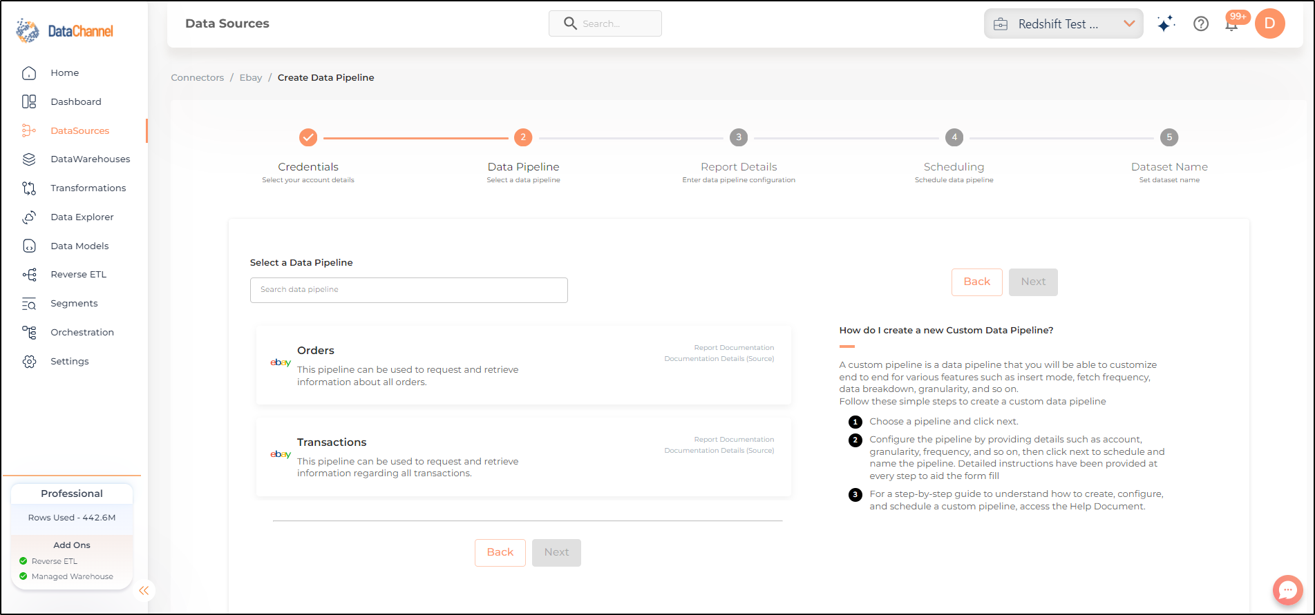 ebay pipelines list