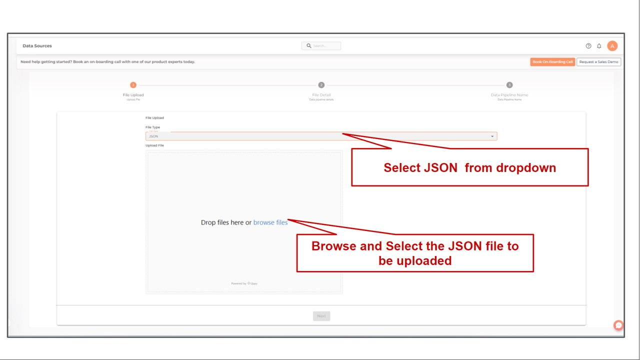files json list